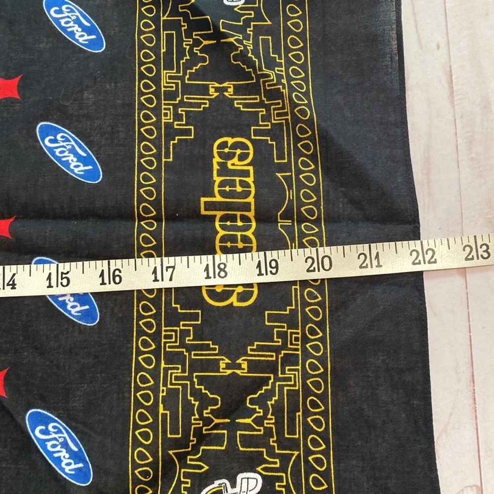 Ford X Pittsburgh Steelers Kiyt Tomlin bandanna scarf signed Collectors edition